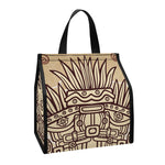 Ancient Mayan Statue Print Insulated Lunch Tote