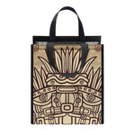 Ancient Mayan Statue Print Insulated Lunch Tote