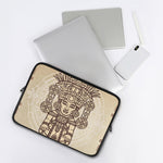 Ancient Mayan Statue Print Laptop Sleeve