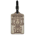 Ancient Mayan Statue Print Luggage Tag