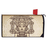 Ancient Mayan Statue Print Mailbox Cover