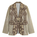 Ancient Mayan Statue Print Men's Blazer