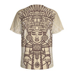 Ancient Mayan Statue Print Men's Sports T-Shirt