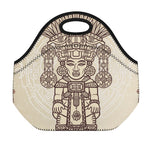 Ancient Mayan Statue Print Neoprene Lunch Bag