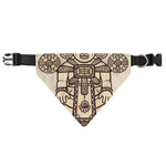 Ancient Mayan Statue Print Over The Collar Dog Bandana