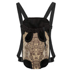Ancient Mayan Statue Print Pet Carrier Backpack