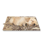 Ancient Mayan Statue Print Pet Cooling Mat Cover