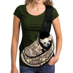 Ancient Mayan Statue Print Pet Sling Carrier