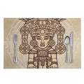 Ancient Mayan Statue Print Placemat
