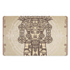 Ancient Mayan Statue Print Polyester Doormat