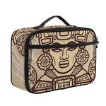 Ancient Mayan Statue Print Portable Lunch Bag