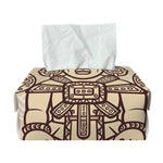 Ancient Mayan Statue Print Rectangle Tissue Box Cover
