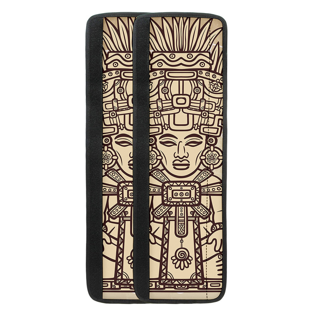 Ancient Mayan Statue Print Refrigerator Handle Covers