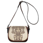 Ancient Mayan Statue Print Saddle Bag