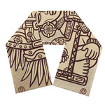 Ancient Mayan Statue Print Scarf