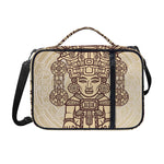 Ancient Mayan Statue Print Shoulder Strap Bible Bag