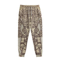 Ancient Mayan Statue Print Sweatpants