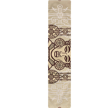 Ancient Mayan Statue Print Table Runner