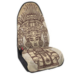 Ancient Mayan Statue Print Waterproof Car Seat Cover