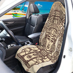 Ancient Mayan Statue Print Waterproof Car Seat Cover