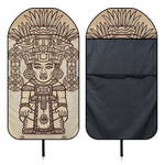 Ancient Mayan Statue Print Waterproof Car Seat Cover
