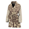 Ancient Mayan Statue Print Women's Bathrobe