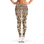 Ancient Mayan Statue Print Women's Leggings