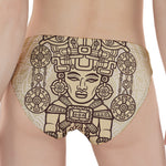 Ancient Mayan Statue Print Women's Panties