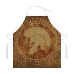 Ancient Spartan Helmet Print Adjustable Apron