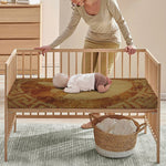 Ancient Spartan Helmet Print Baby Crib Sheet