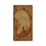 Ancient Spartan Helmet Print Baby Crib Sheet