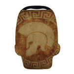 Ancient Spartan Helmet Print Baby Seat Cover