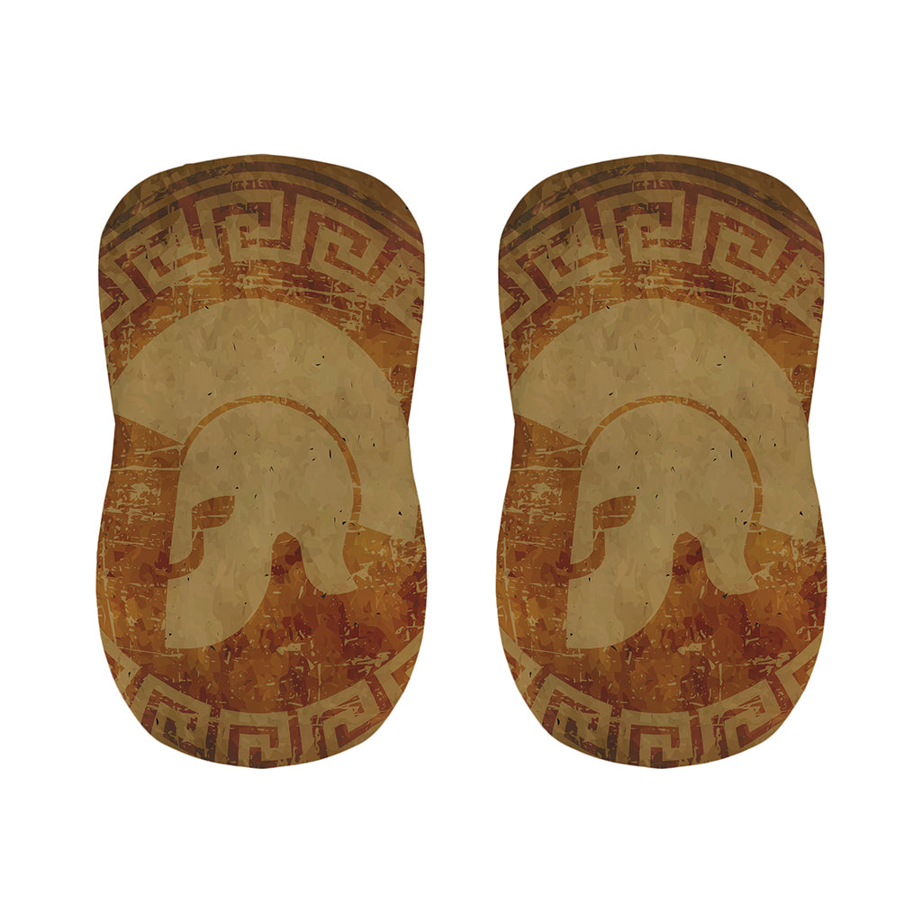 Ancient Spartan Helmet Print Bar Stool Covers