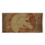 Ancient Spartan Helmet Print Beach Towel