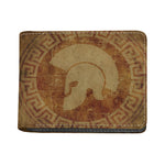 Ancient Spartan Helmet Print Bifold Wallet