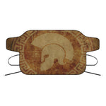 Ancient Spartan Helmet Print Car Windshield Snow Cover
