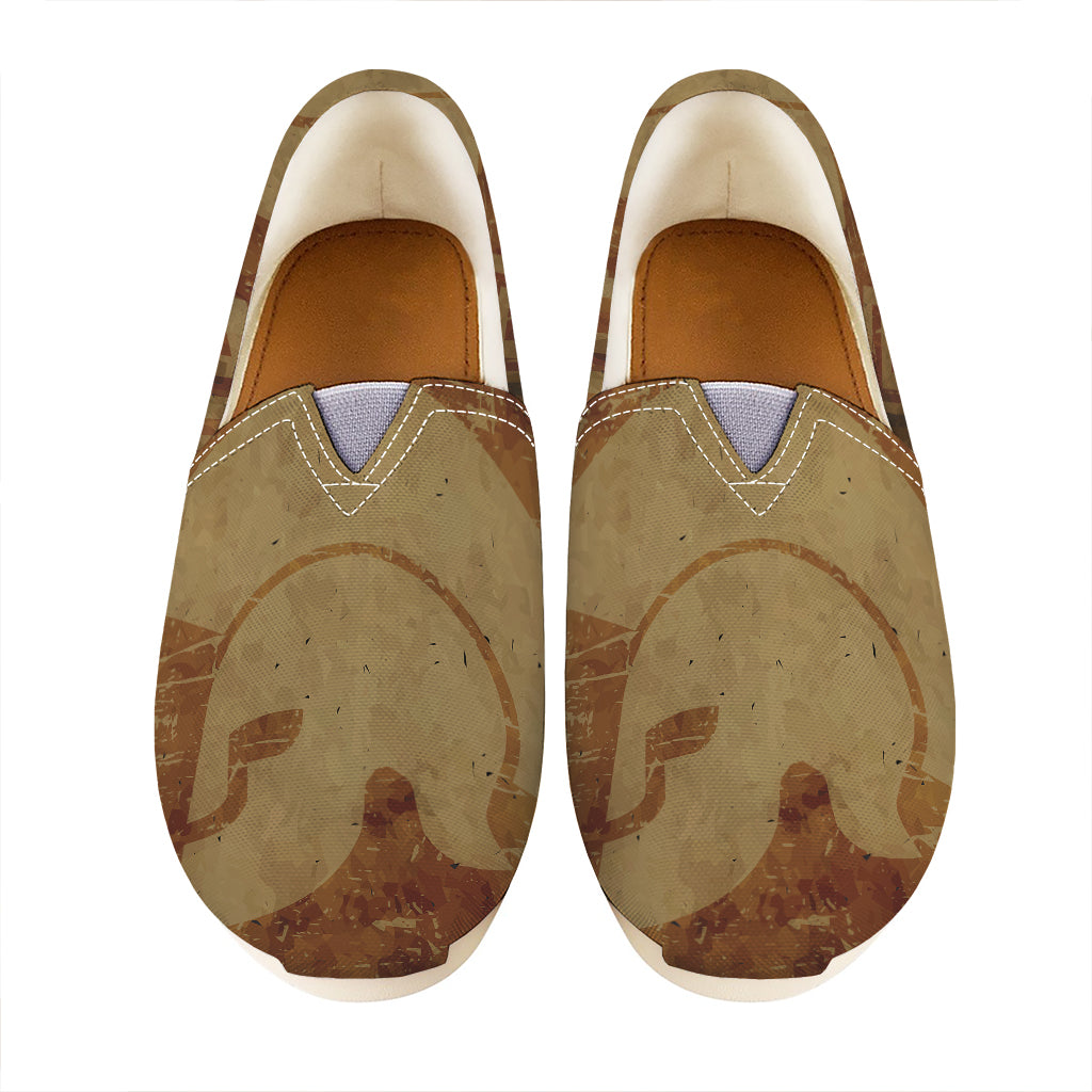 Ancient Spartan Helmet Print Casual Shoes