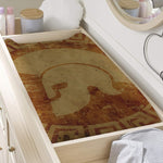 Ancient Spartan Helmet Print Changing Pad Cover