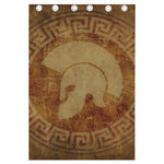 Ancient Spartan Helmet Print Curtain