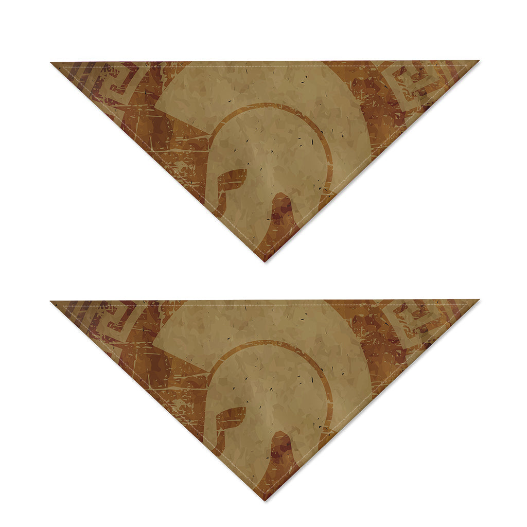 Ancient Spartan Helmet Print Dog Bandana