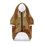 Ancient Spartan Helmet Print Dog Zip Up Hoodie