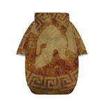 Ancient Spartan Helmet Print Dog Zip Up Hoodie