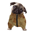 Ancient Spartan Helmet Print Dog Zip Up Jacket
