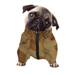 Ancient Spartan Helmet Print Dog Zip Up Jacket