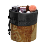 Ancient Spartan Helmet Print Drawstring Makeup Bag