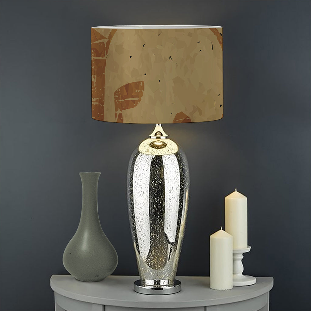 Ancient Spartan Helmet Print Drum Lamp Shade