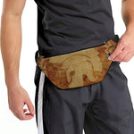 Ancient Spartan Helmet Print Fanny Pack