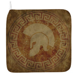 Ancient Spartan Helmet Print Hand Towel