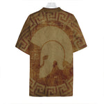 Ancient Spartan Helmet Print Hawaiian Shirt