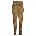 Ancient Spartan Helmet Print High-Waisted Pocket Leggings